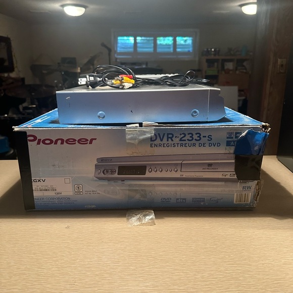 Pioneer DVR-233-S DVD Recorder Player With Remote Manuals & Box TESTED! - Picture 5 of 5